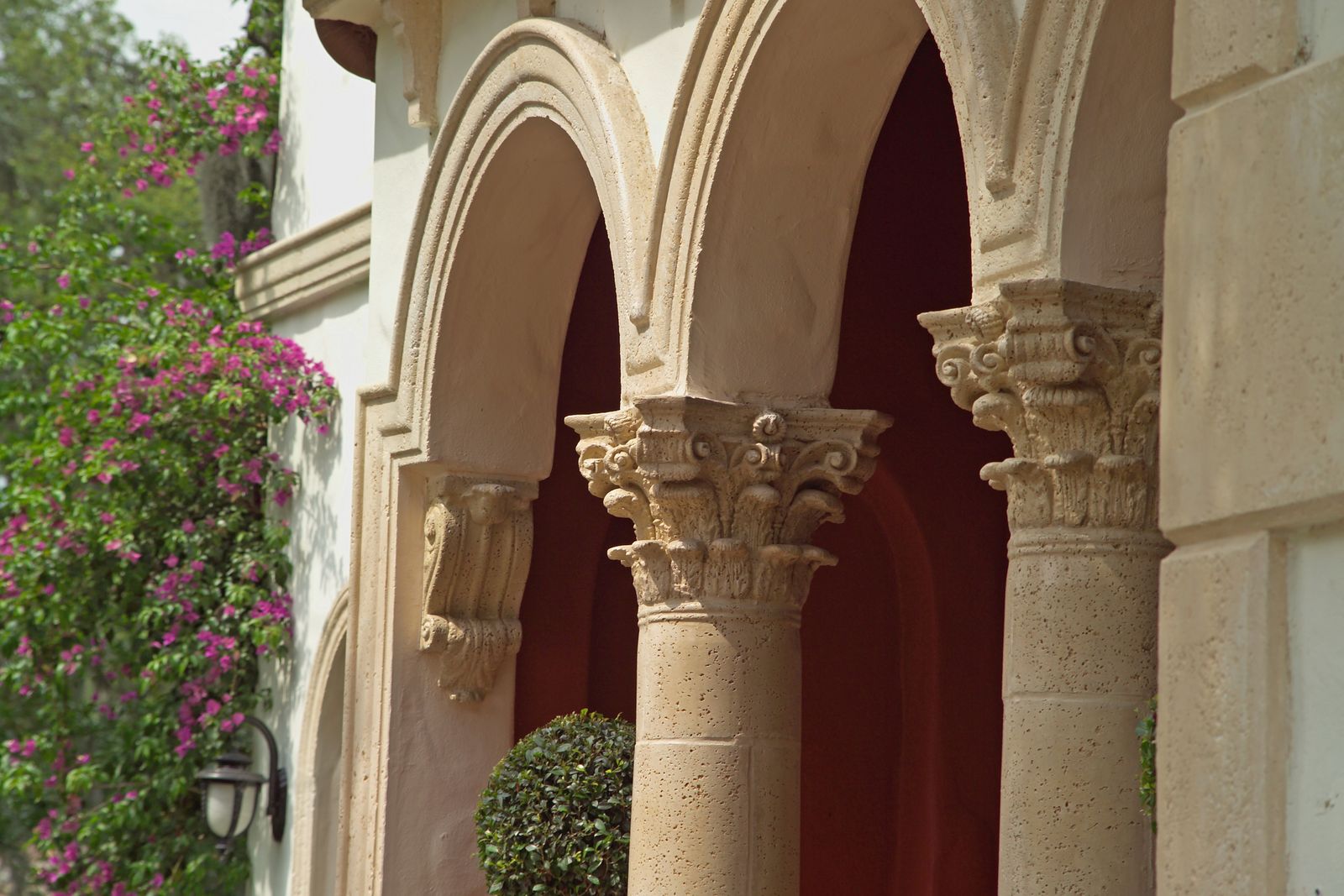 Mediterranean-inspired custom home exterior